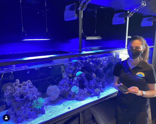 Berklee In Front Of Customers Aquarium