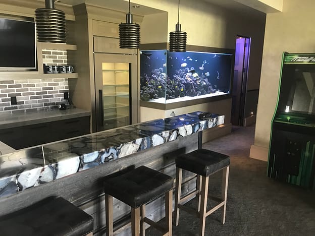 Beautiful Fish Tank in Kitchen